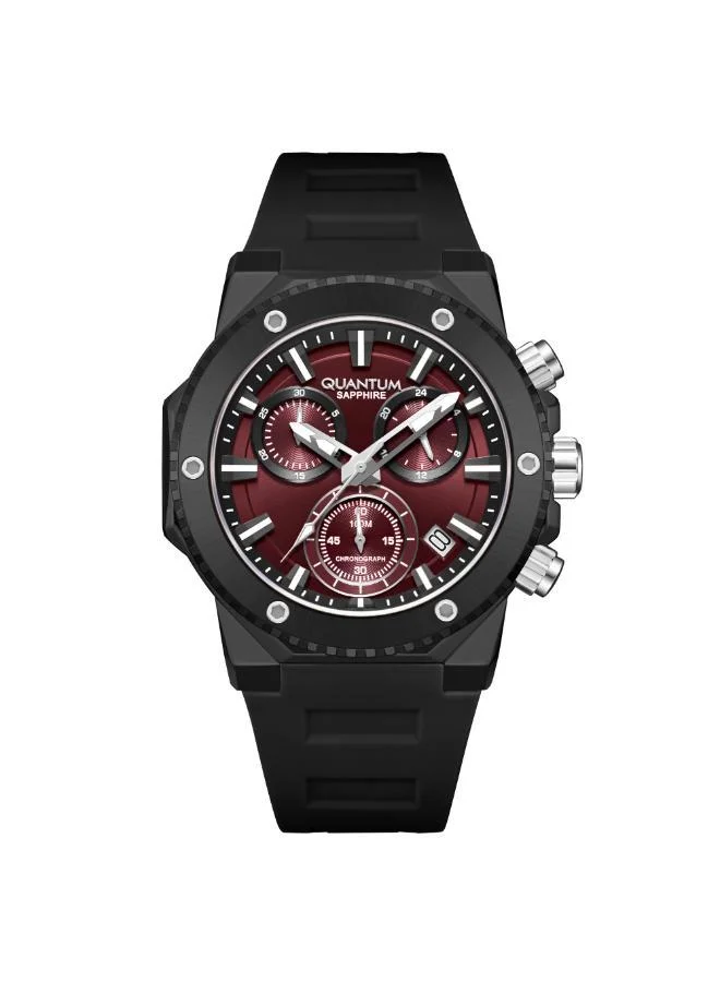كوانتوم Men's Silicone Analog Watch HNG1232.681 - 44 mm